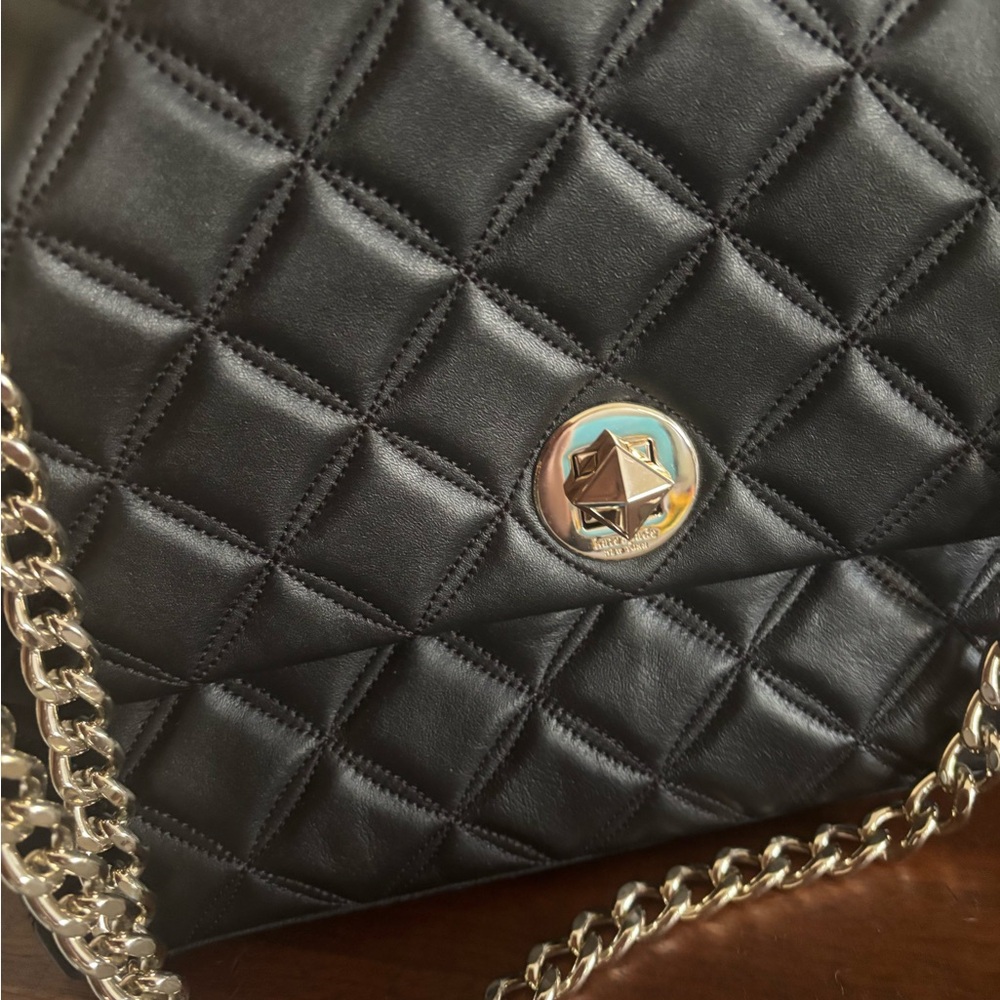 Kate Spade ♠️ Natalia Medium Flap Shoulder Bag in Black - Picture 2 of 5